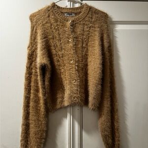 Fuzzy Brown Sweater